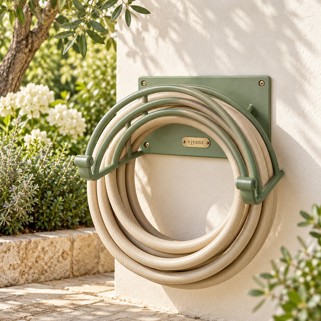 Arc Wall-Mounted Garden Hose Holder — Lifestyle