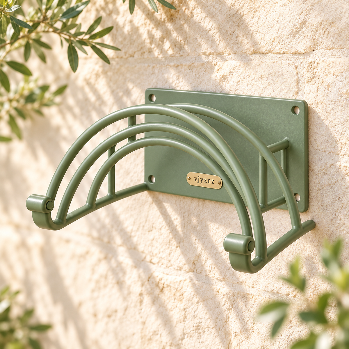 Arc Wall-Mounted Garden Hose Holder — Detail