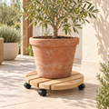 Glide Round Plant Caddy — Lifestyle