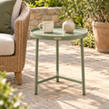 Terrace Round Garden Side Table — Lifestyle